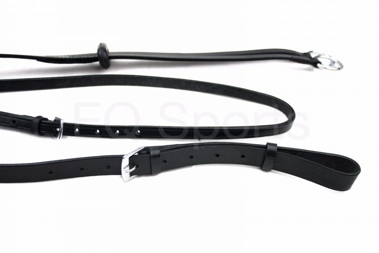 Leather Running Martingale Stop and Rein Set EQ Sports